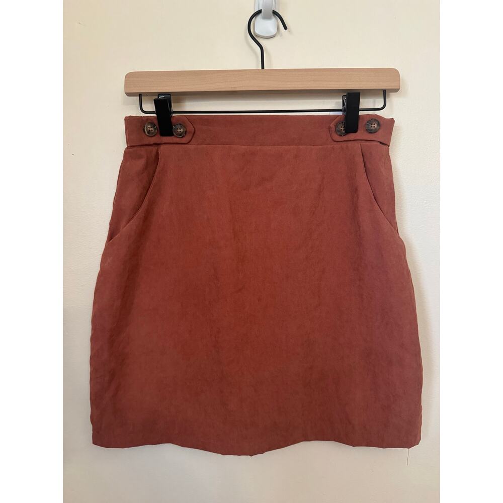 NWT PacSun Lost + Wander Rust Mini Skirt Medium Boho
